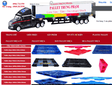 Tablet Screenshot of pallettrungpham.com